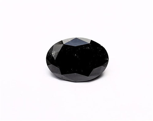 2.01 Carat Natural Black Oval Diamond GIA