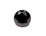 1.31 Carat Natural Black Round Diamond GIA