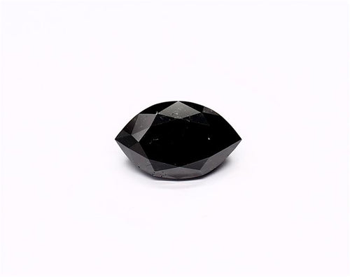 1.09 Carat Natural Black Marquise Diamond GIA