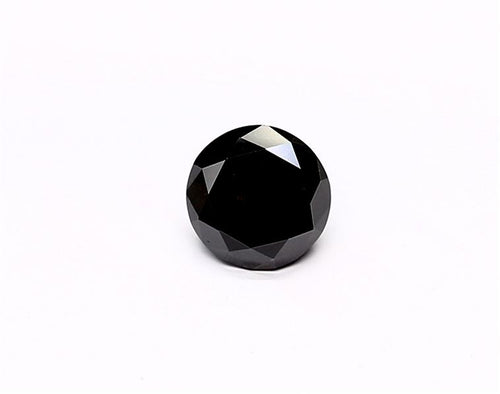1.06 Carat Natural Black Round Diamond GIA