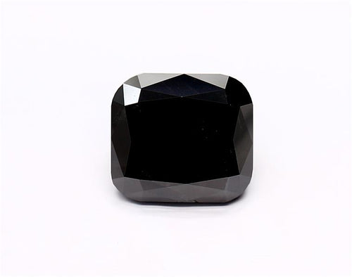 3.16 Carat Black Cushion Diamond