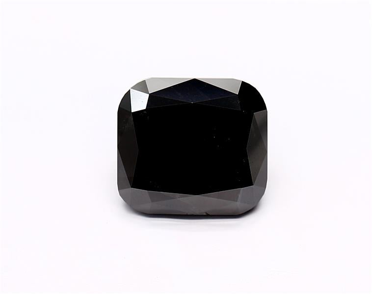 3.16 Carat Black Cushion Diamond