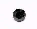 0.86 Carat Natural Black Round Diamond GIA