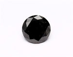 0.93 Carat Natural Black Round Diamond GIA