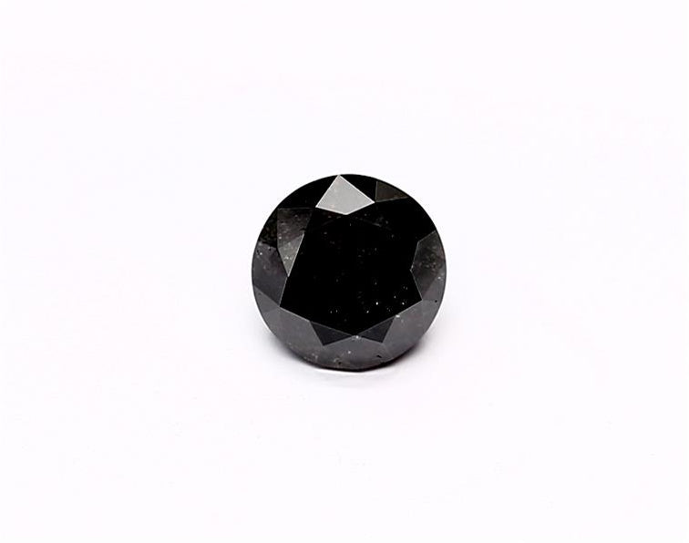 1.04 Carat Natural Black Round Diamond GIA