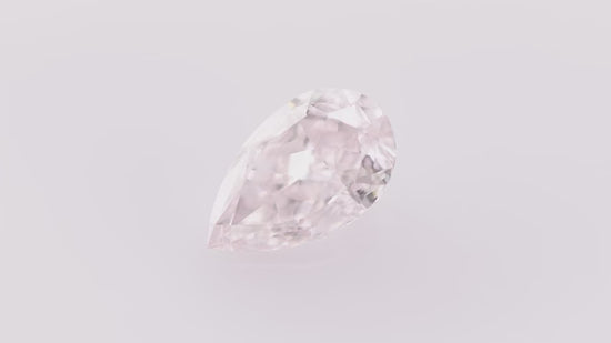 2.13 Carat Light Pink Pear Diamond VVS1 GIA