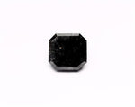 3.11 Carat Natural Black Sq emerald Diamond GIA