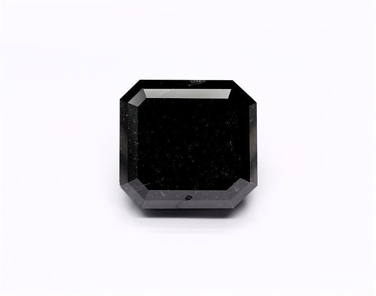 6.88 Carat Black Emerald Diamond