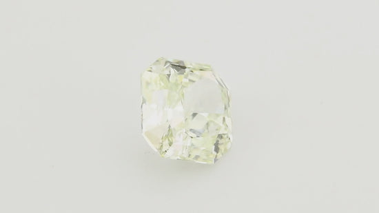 0.88 Carat Fancy Yellow Green Radiant Diamond SI1 GIA