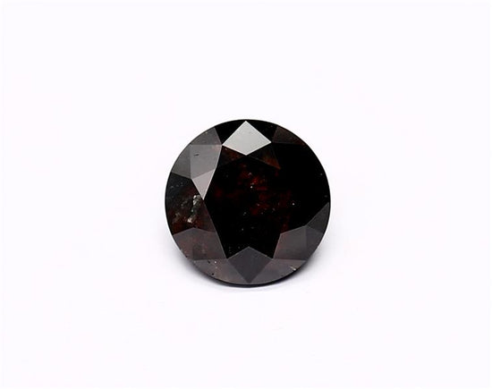 1.08 Carat Natural Black Round Diamond GIA