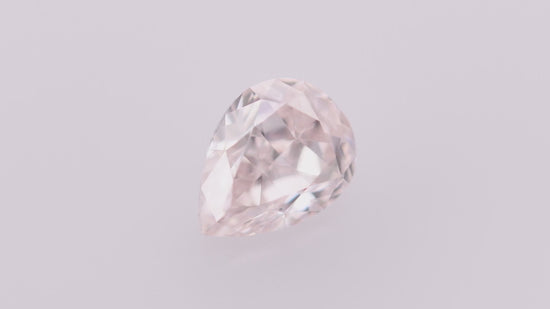 0.51 Carat Light Pink Pear Diamond SI1 GIA