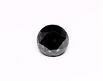 1.49 Carat Natural Black Round Diamond GIA