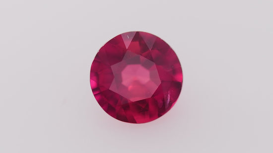 0.67 Carat Red MOZAMBIQUE Round Ruby