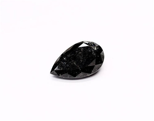 2.33 Carat Natural Black Pear Diamond GIA