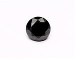 1.37 Carat Natural Black Round Diamond GIA