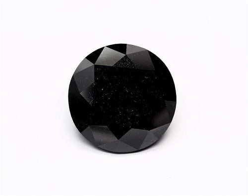 11.39 Carat Black Round Diamond