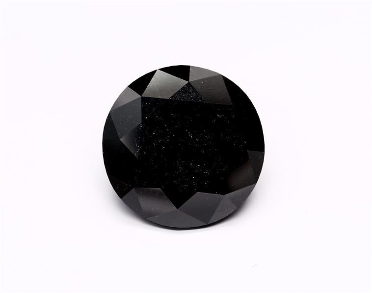 11.39 Carat Black Round Diamond