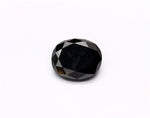 0.88 Carat Natural Black Oval Diamond GIA
