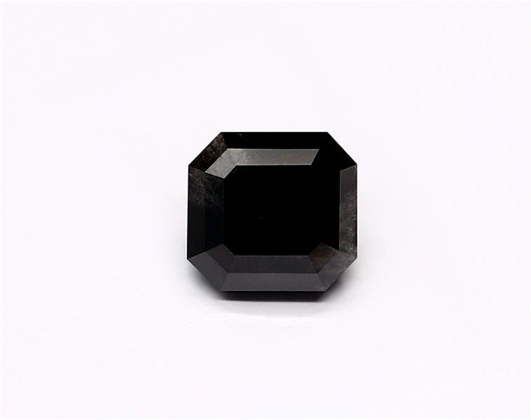 0.83 Carat Natural Black Emerald Diamond GIA