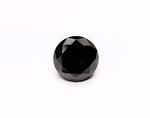 3.46 Carat Natural Black Round Diamond GIA