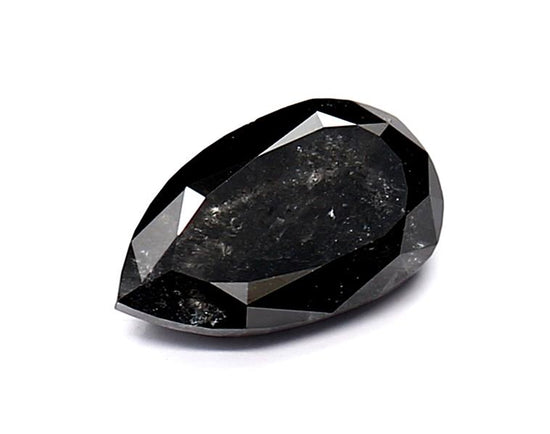 1.2 Carat Natural Black Pear Diamond GIA