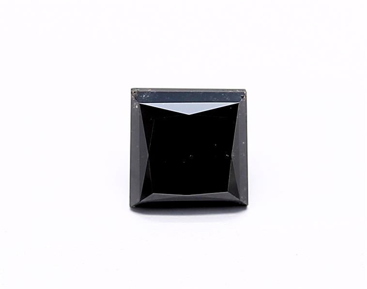 1.21 Carat Natural Black Princess Diamond GIA