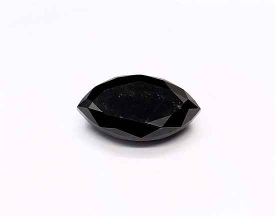 0.45 Carat Natural Black Marquise Diamond GIA