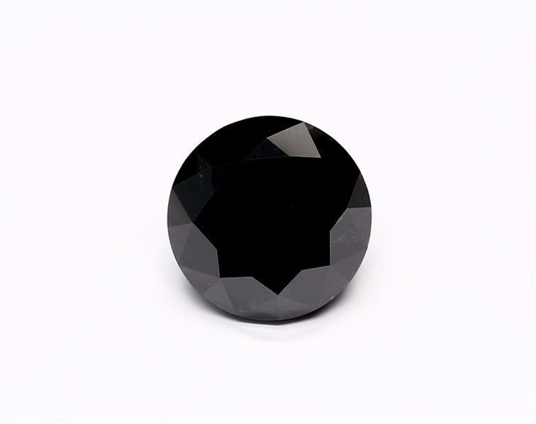 4.75 Carat Black Round Diamond