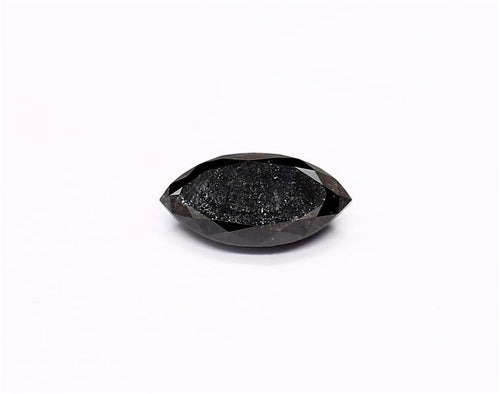 0.61 Carat Natural Black Marquise Diamond GIA