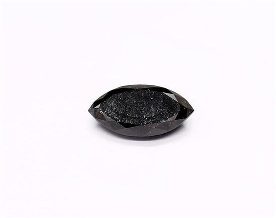 0.61 Carat Natural Black Marquise Diamond GIA