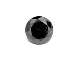 0.53 Carat Natural Black Round Diamond GIA