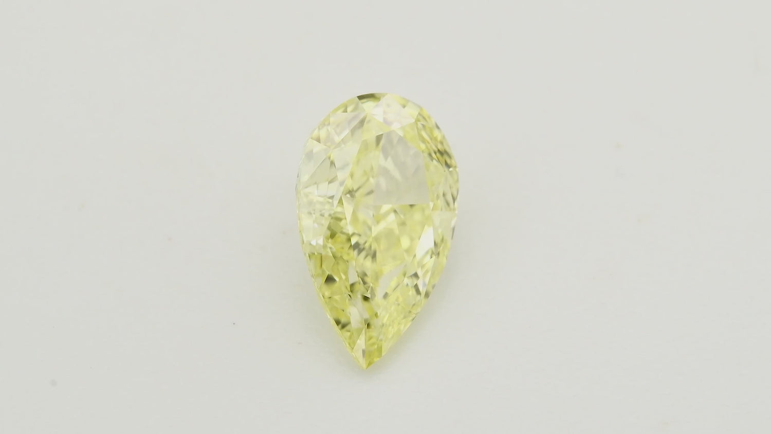 1.07 Carat Fancy Yellow Pear Diamond VVS2 GIA