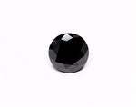 3.54 Carat Natural Black Round Diamond GIA