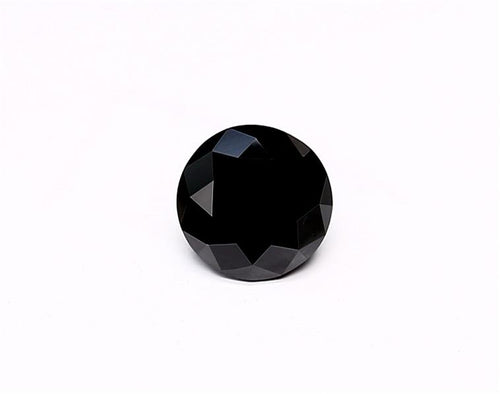 1.09 Carat Natural Black Round Diamond GIA