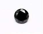 3.39 Carat Natural Black Round Diamond GIA