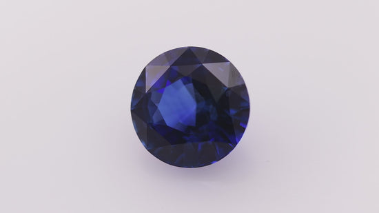 3.11 Carat Vivid Blue SRI LANKAN Round Sapphire CD
