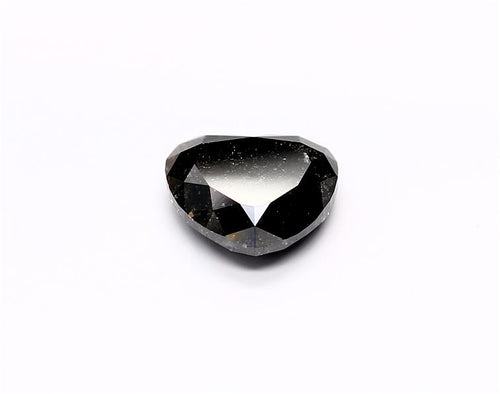 4.12 Carat Natural Black Heart Diamond GIA