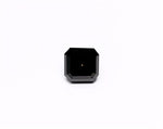 1.61 Carat Natural Black Sq emerald Diamond GIA