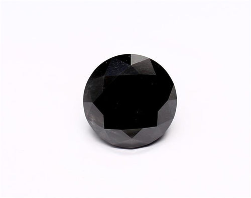 2.25 Carat Natural Black Round Diamond GIA