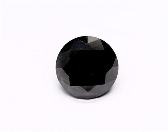 2.25 Carat Natural Black Round Diamond GIA