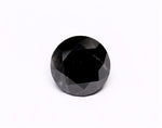 1.13 Carat Natural Black Round Diamond GIA