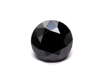 1 Carat Natural Black Round Diamond GIA