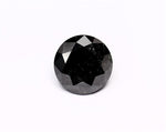 3.59 Carat Natural Black Round Diamond GIA