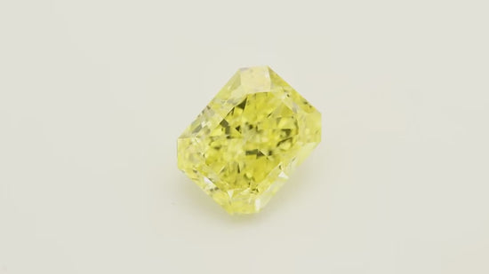 1.15 Carat Fancy Intense Yellow Radiant Diamond FL GIA