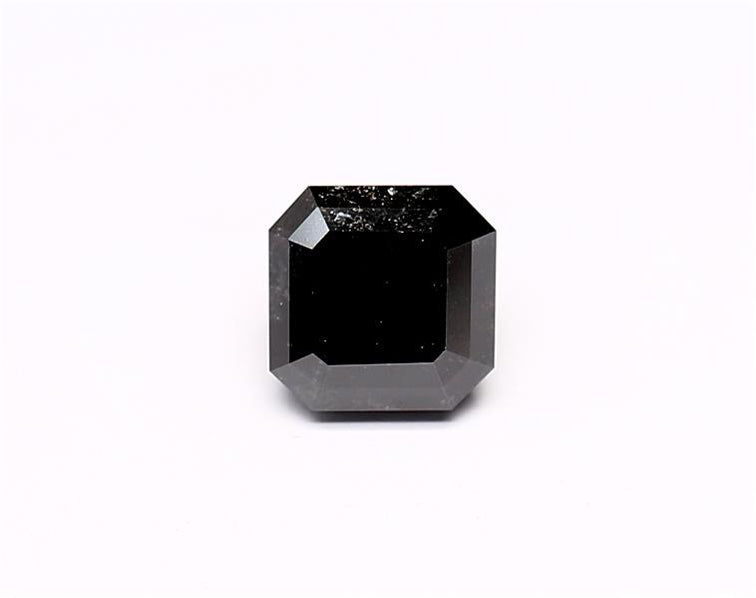 1.23 Carat Natural Black Emerald Diamond GIA
