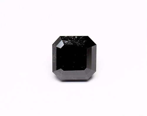1.23 Carat Natural Black Emerald Diamond GIA
