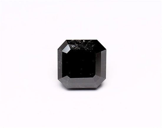 1.23 Carat Natural Black Emerald Diamond GIA