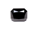 3.93 Carat Natural Black Radiant Diamond GIA