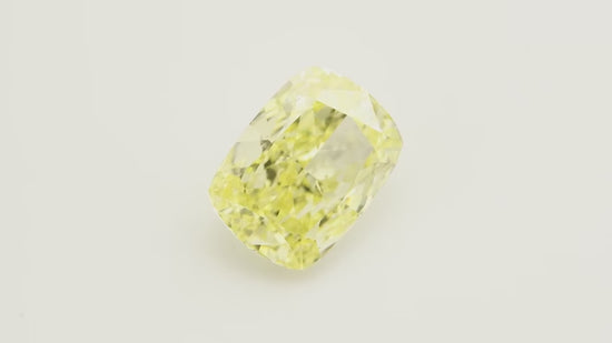 1.39 Carat Fancy Yellow Cushion Diamond VS2 GIA