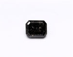 0.71 Carat Natural Black Emerald Diamond GIA